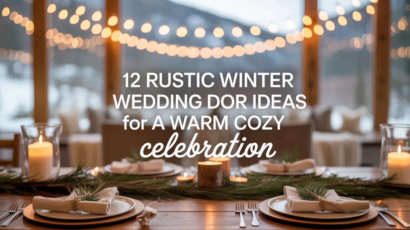 12 Rustic Winter Wedding Decor Ideas for a Warm Cozy Celebration hero image