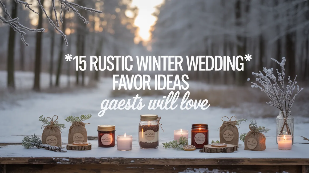 15 Rustic Winter Wedding Favor Ideas Guests Will Love hero image