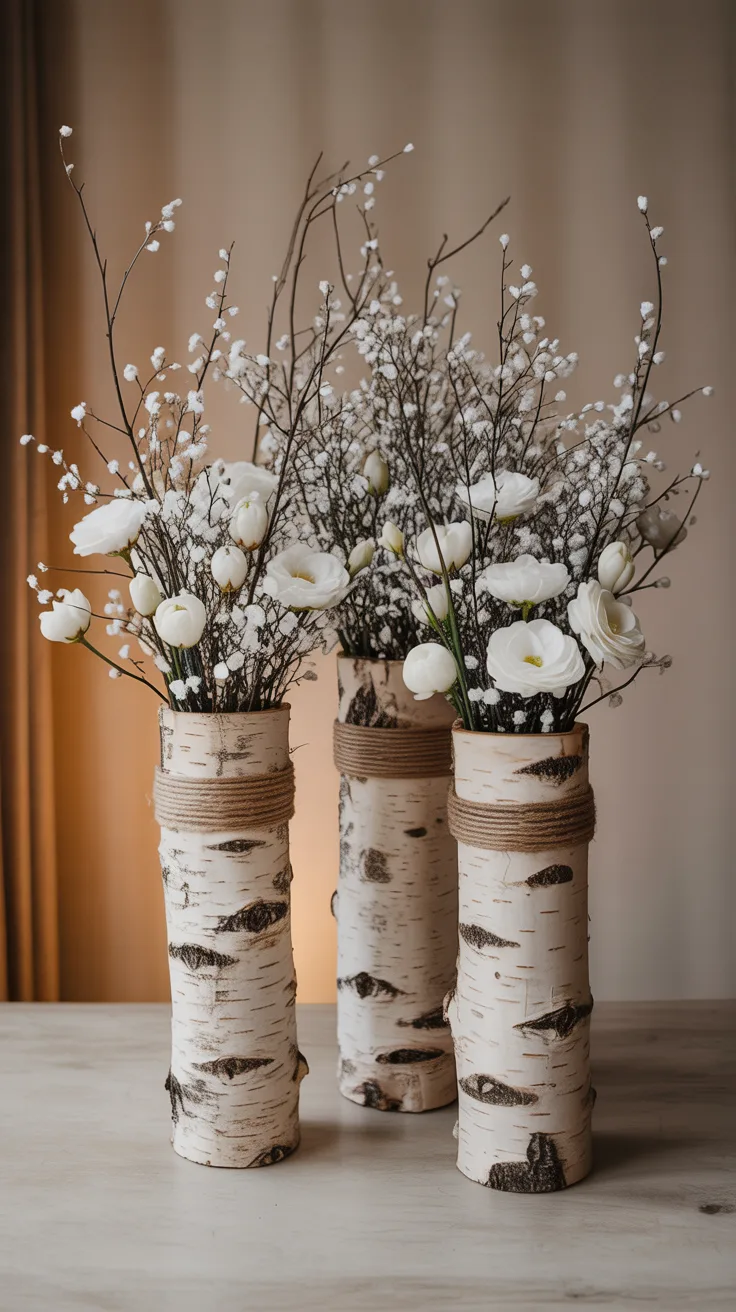 2. Birch Bark Vases illustrative image