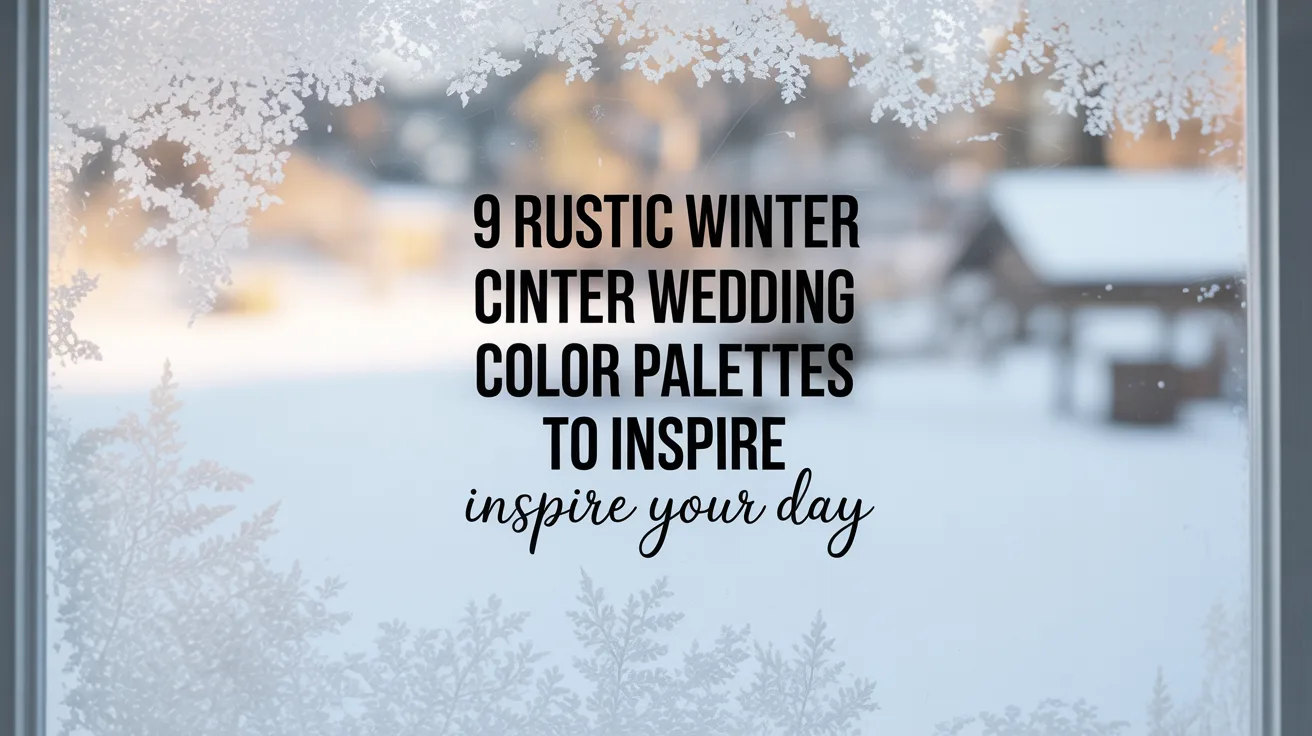 9 Rustic Winter Wedding Color Palettes to Inspire Your Day hero image