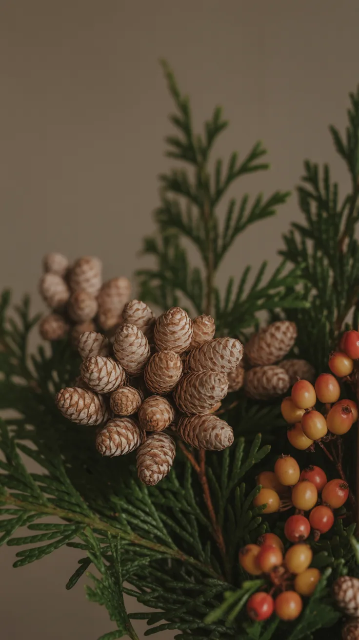 Incorporating Pine Cones and Berries illustrative image