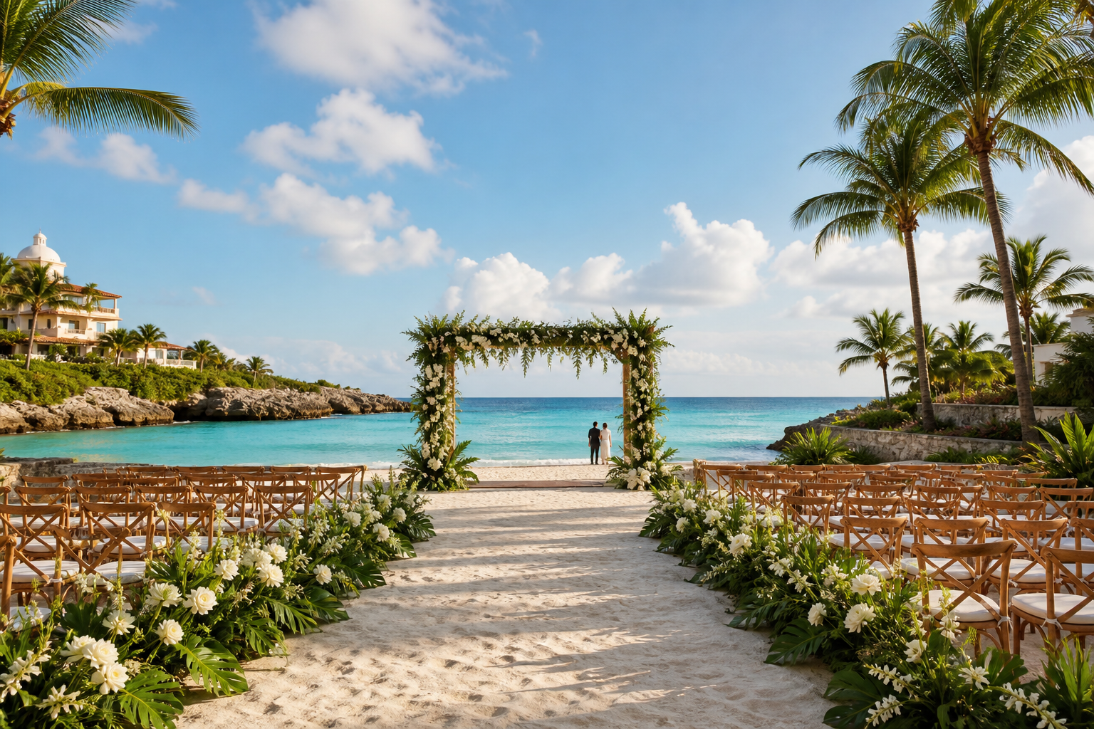 Beachfront honeymoon escape at a Mexico resort