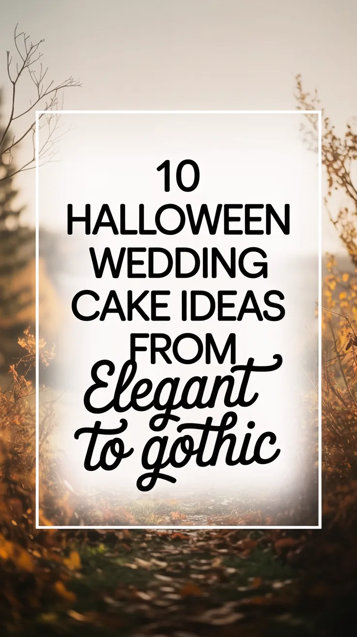 10 Halloween Wedding Cake Ideas From Elegant to Gothic