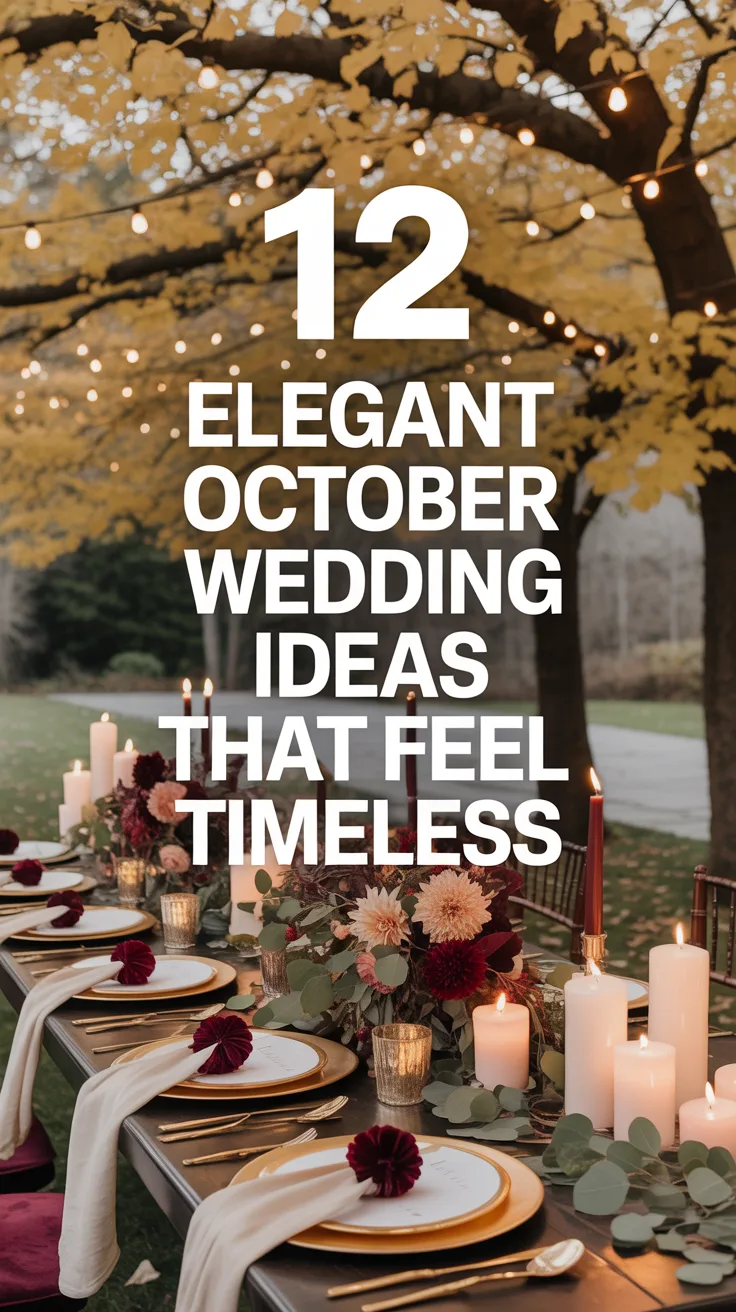 12 Elegant October Wedding Ideas That Feel Timeless – Pinterest image
