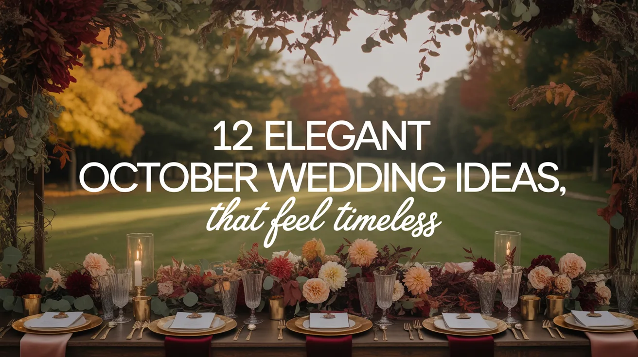 12 Elegant October Wedding Ideas That Feel Timeless hero image