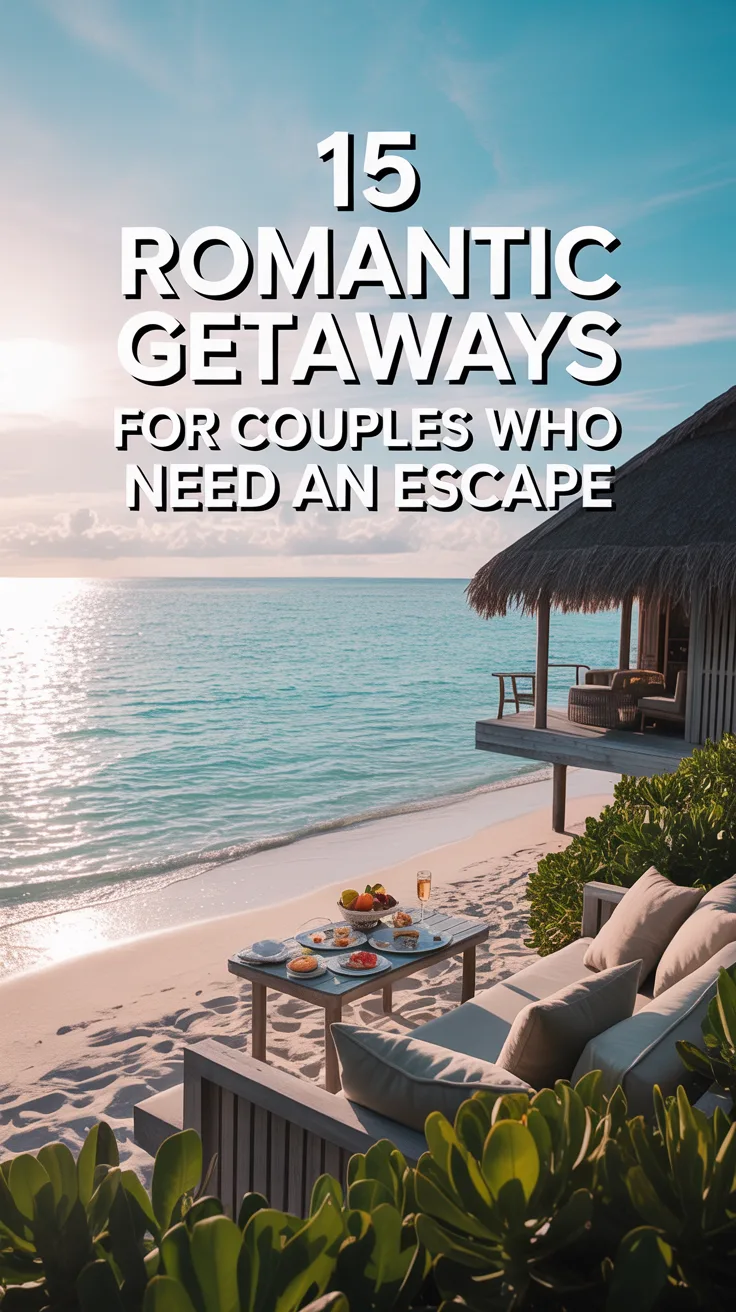 15 Romantic Getaways for Couples Who Need an Escape – Pinterest image