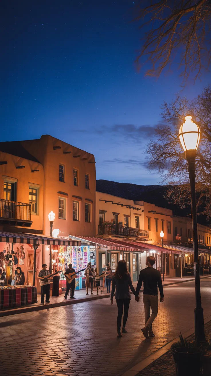 7. Downtown Santa Fe and Santa Fe Plaza, New Mexico