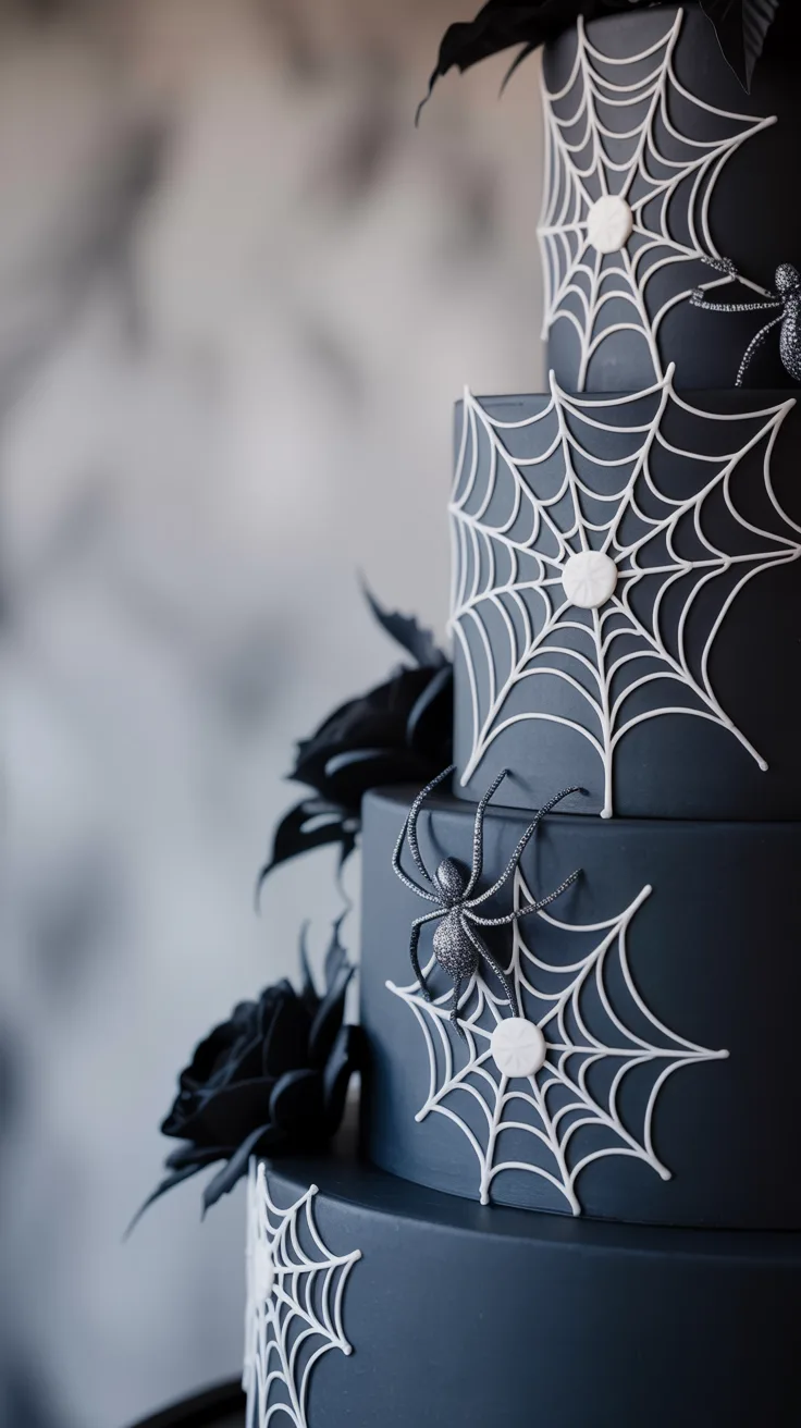 9. Elegant Spider Web Details